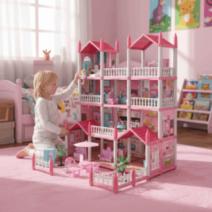 Casa de Muñecas Con Accesorios Grande Completa